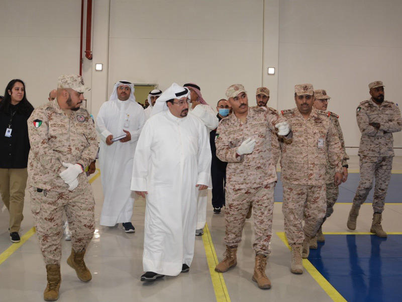  وكيل وزارة الدفاع بالندب الشيخ د. فهد الجابر متفقداً مصنع السلاح والذخيرة 