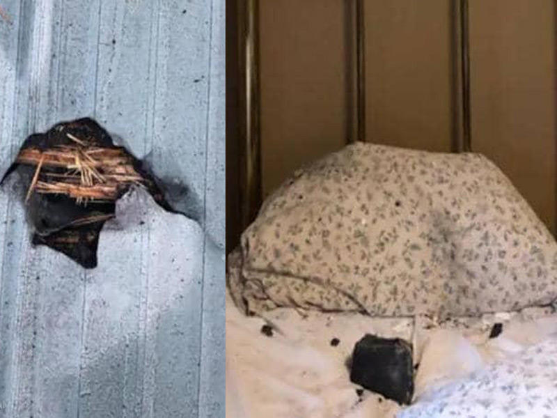 نيزك يخترق سطح منزل في كندا