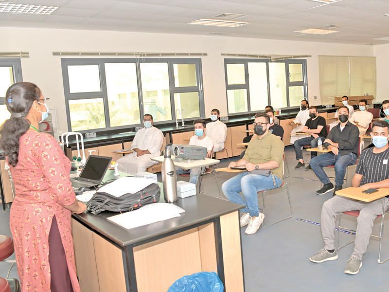 جانب من القاعات الدراسية 