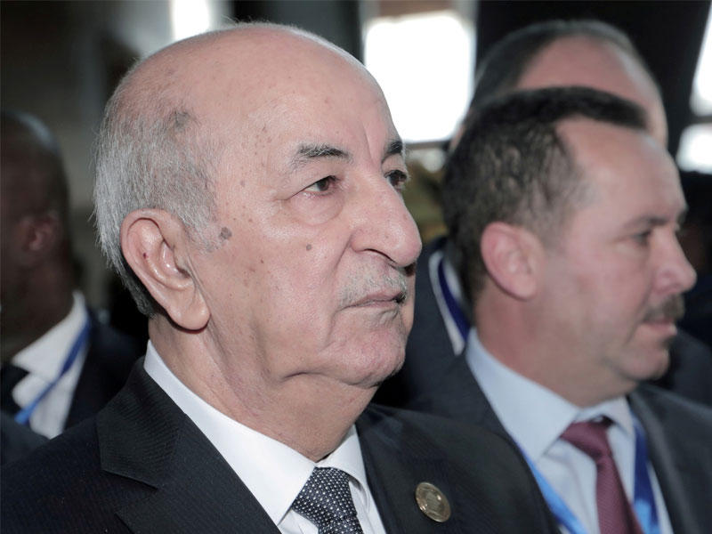 الرئيس الجزائري عبدالمجيد تبون