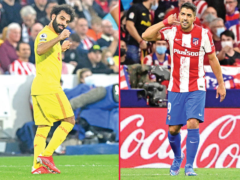 سواريز نجم أتلتيكو مدريد - صلاح نجم ليفربول