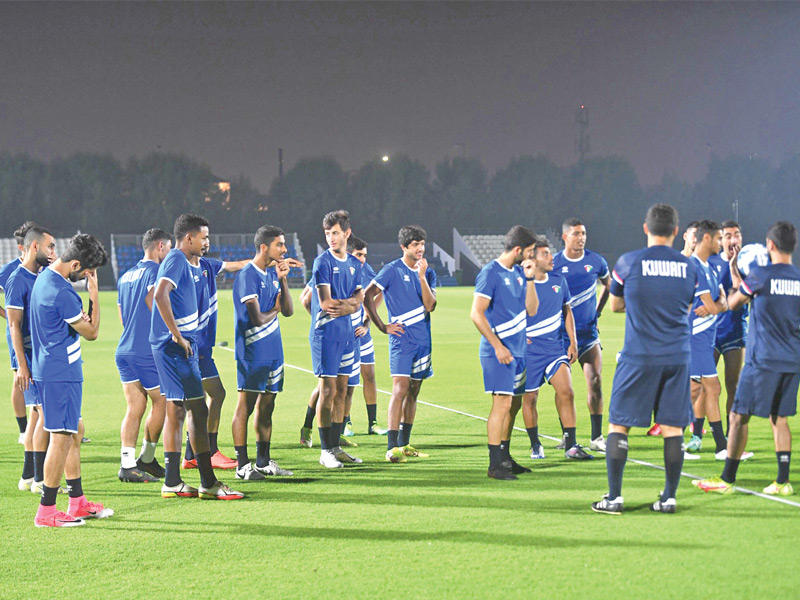 جانب من تدريبات الأولمبي