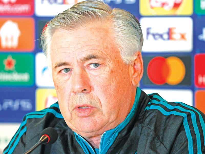  المدير الفني لفريق ريال مدريد الإسباني لكرة القدم كارلو أنشيلوتي