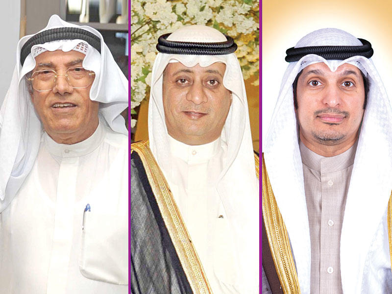 رئيس المجلس الوطني للثقافة والفنون والآداب عبدالرحمن المطيري - الأمين العام المساعد لقطاع الفنون بالمجلس د. بدر الدويش - الفنان سامي محمد