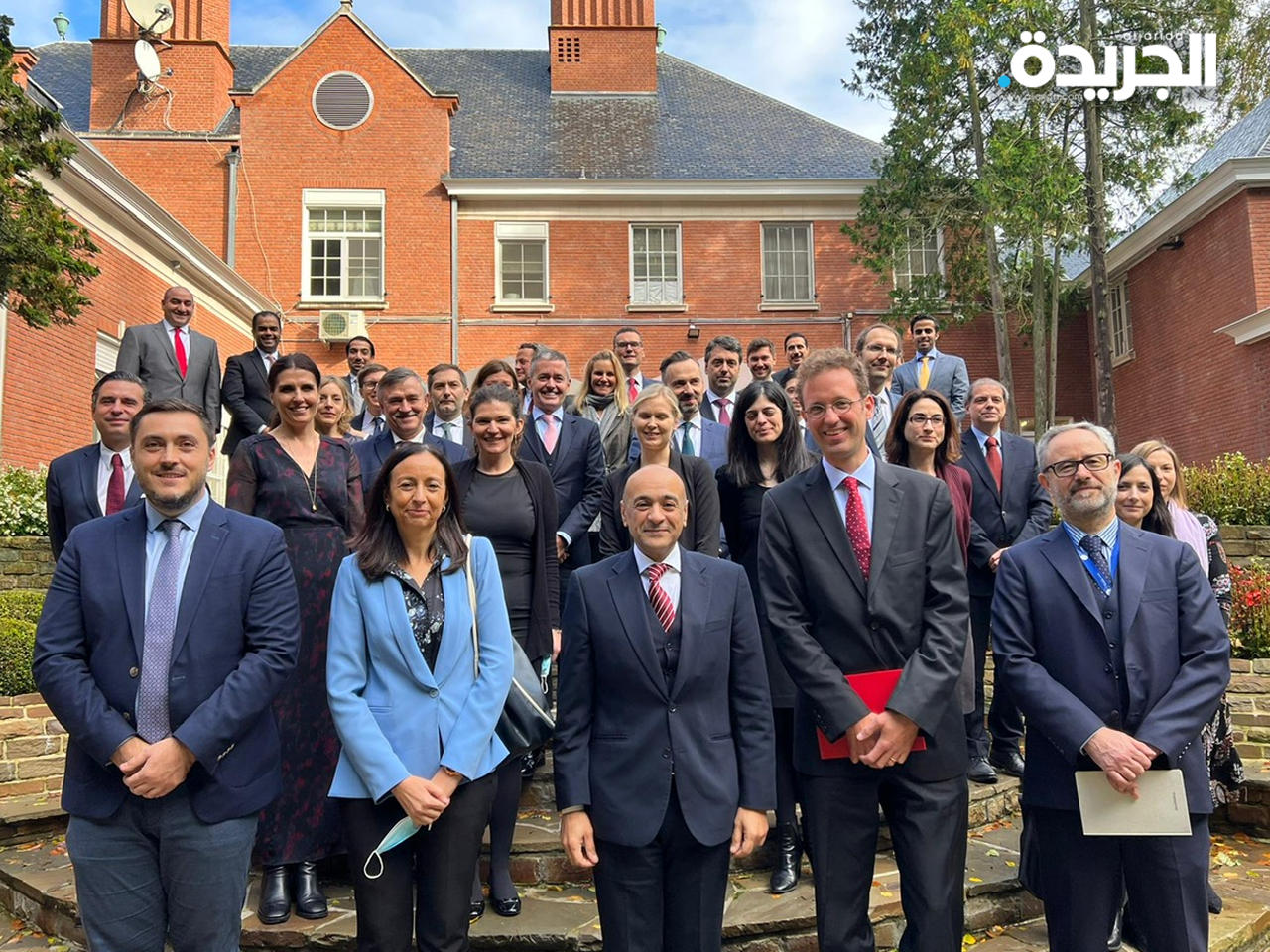 البديوي مع رئيس وأعضاء مجموعة عمل الشرق الأوسط بالاتحاد الأوروبي