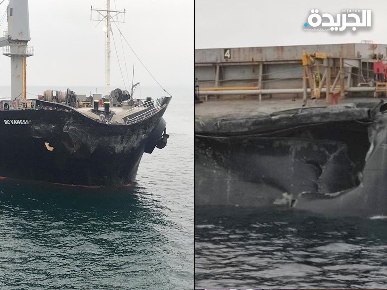 تصادم سفينتين في مدخل مضيق «جناق قلعة»
