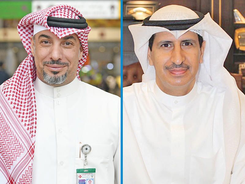 نائب المدير العام لشؤون التخطيط والمشاريع في الإدارة العامة للطيران المدني، م. سعد العتيبي -  مدير إدارة العمليات في الطيران المدني، منصور الهاشمي