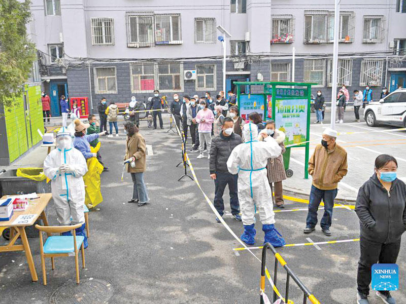 مسحات كورونا لسكان منغوليا الذاتية الحكم شمال الصين أمسt (شينخوا)