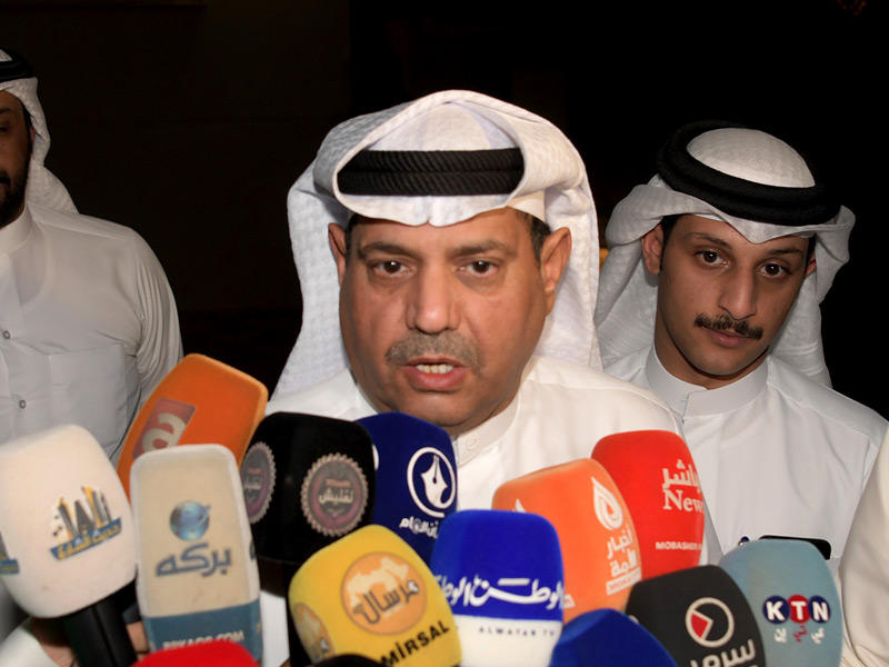 الديحاني متحدثاً لوسائل الإعلام