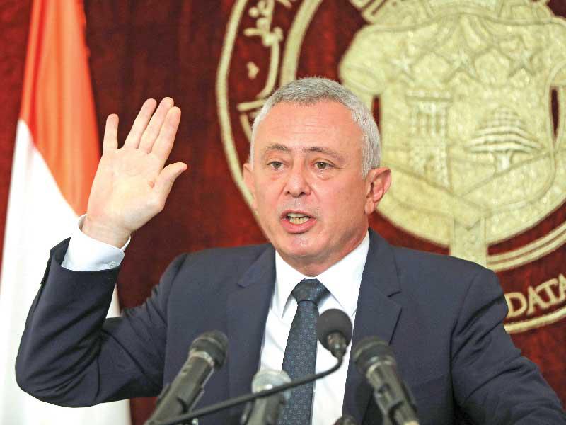 فرنجية بعد لقائه الراعي في بكركي أمس (رويترز)