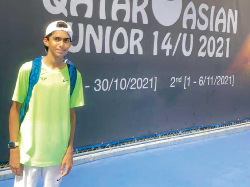  نجم منتخب الكويت الوطني للتنس محمد العوضي