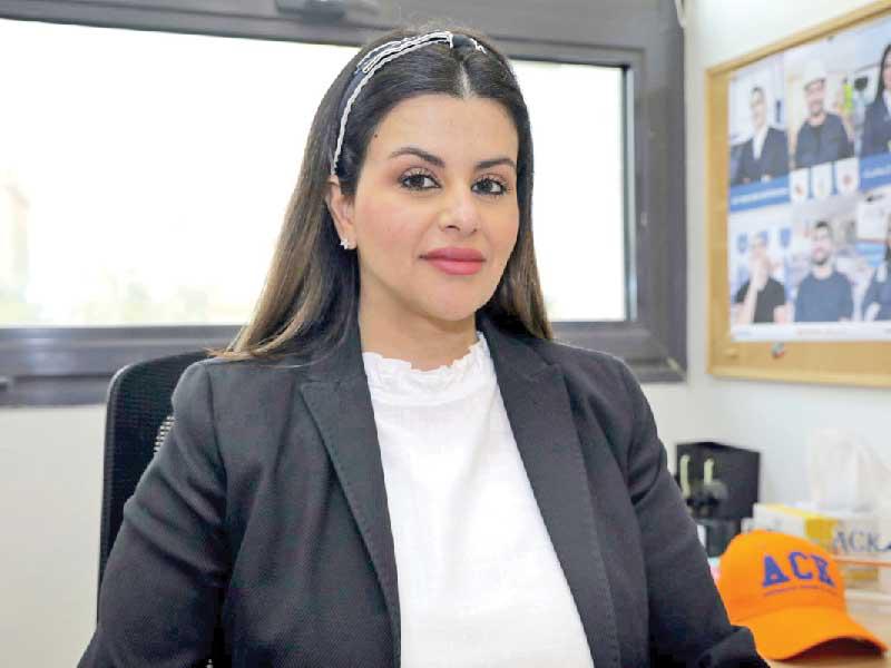  المديرة الأولى لقسم العلاقات العامة والتسويق لدى الكلية مي المسلم