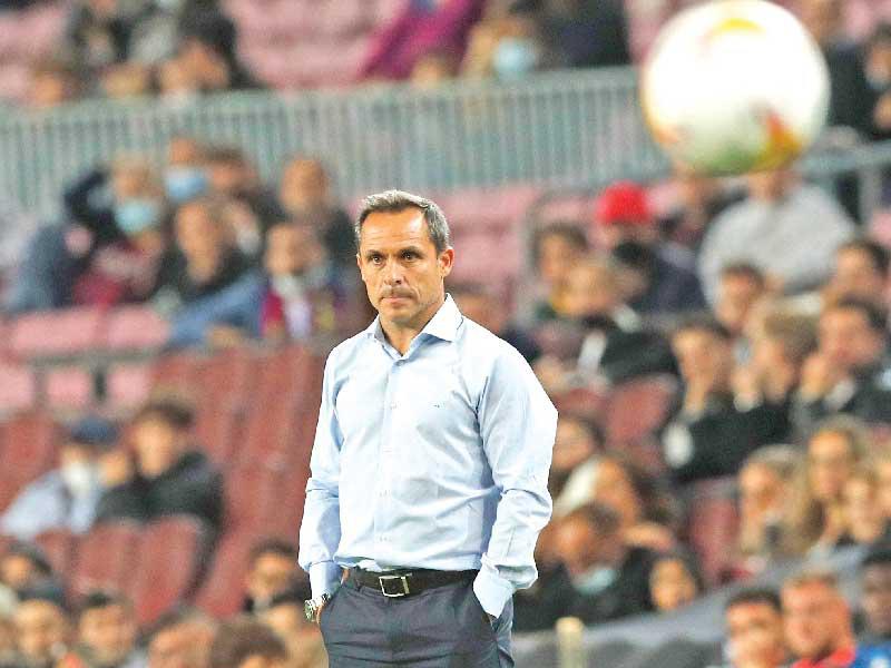  المدرب المؤقت لفريق برشلونة سيرجي بارجوان