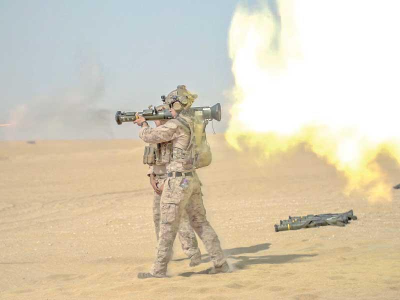 تمرين للقوات الأميركية بالذخيرة الحية في الكويت يوم الجمعة (القيادة المركزية)
