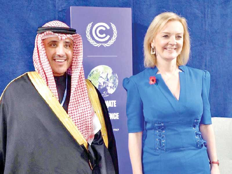  وزير الخارجية وزير الدولة لشؤون مجلس الوزراء، الشيخ الدكتور أحمد الناصر ووزيرة الخارجية وشؤون الكومنولث البريطانية