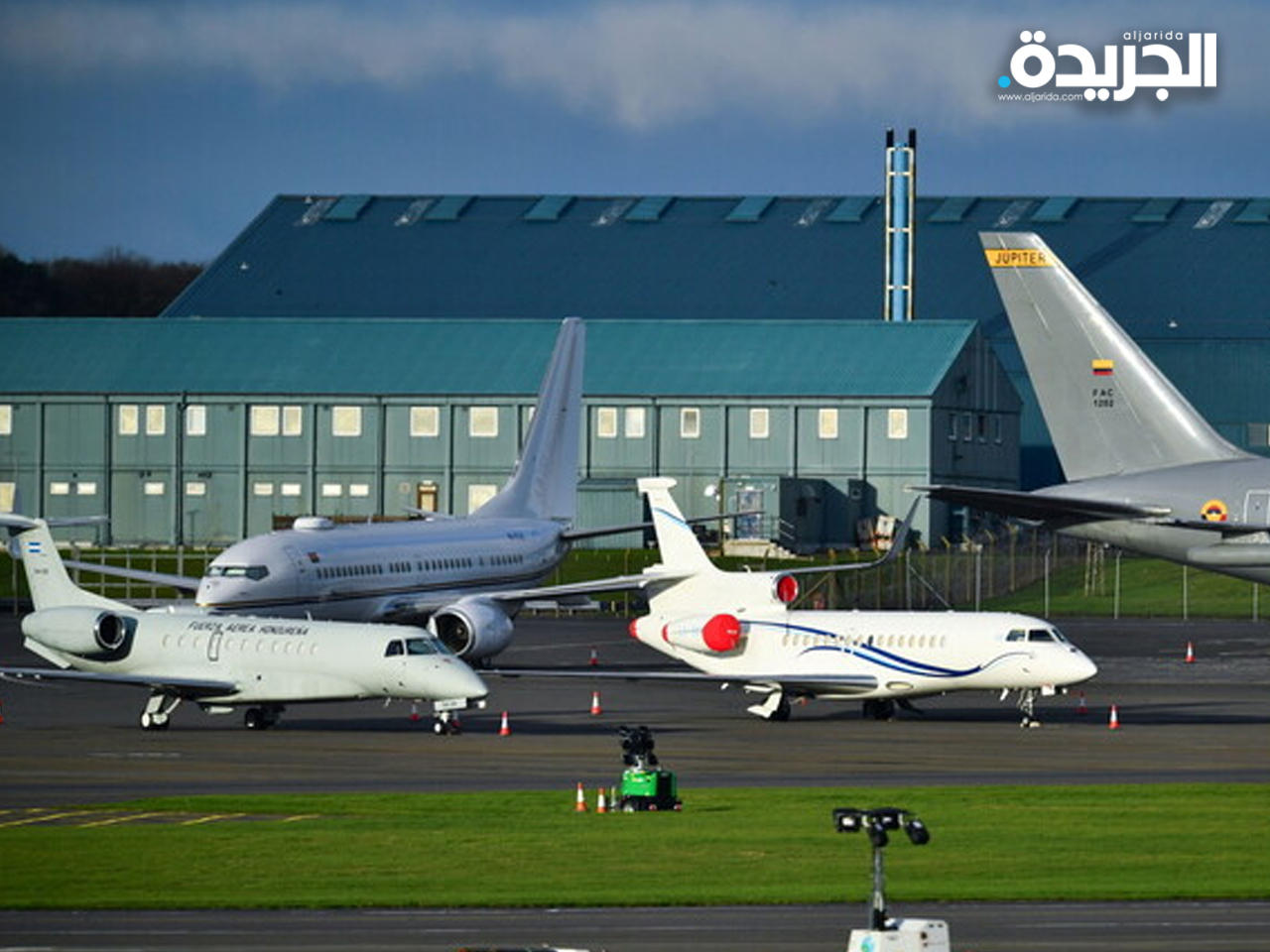 طائرات المشاركين في قمة غلاسكو للمناخ