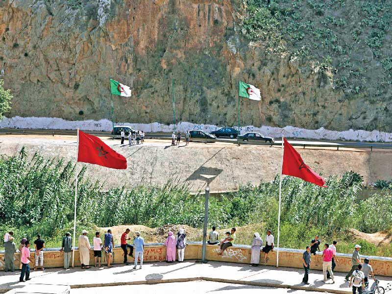 موقع على الحدود المغربية - الجزائرية  