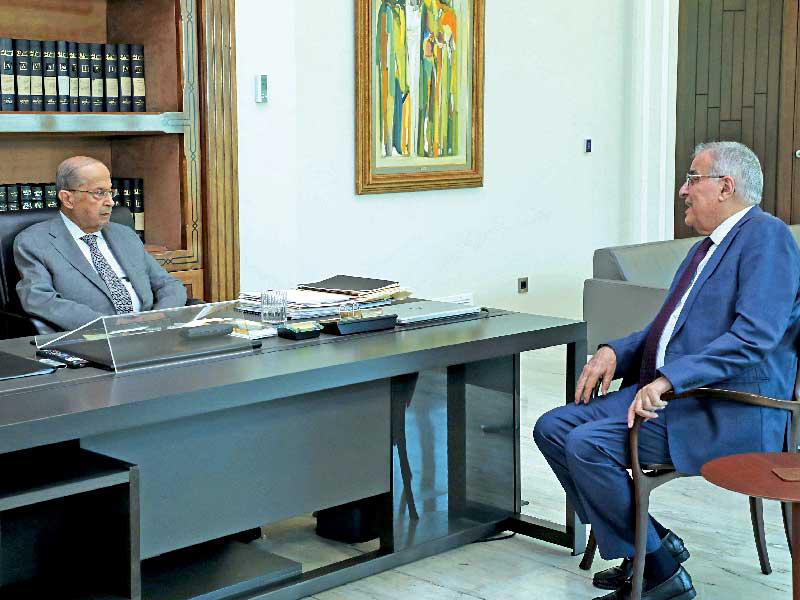 عون مستقبلاً بوحبيب في قصر بعبدا أمسn