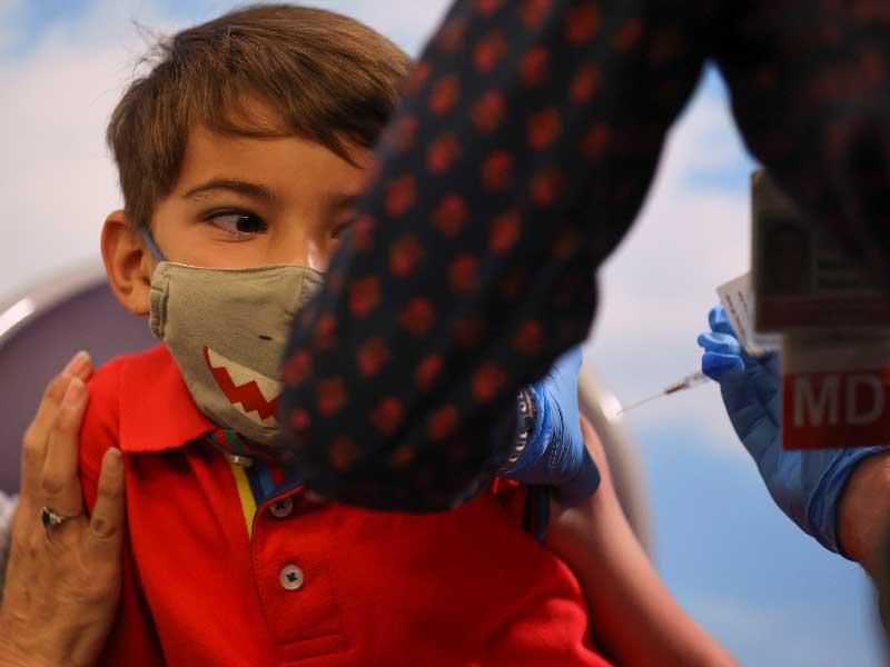 جانب من تطعيم الاطفال في الولايات المتحدة