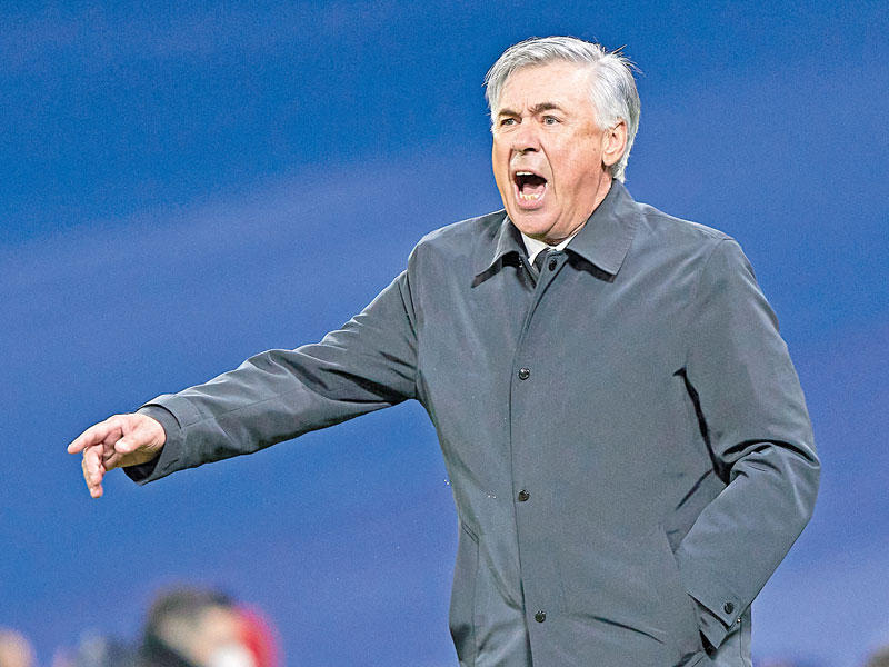 المدرب الإيطالي لريال مدريد كارلو أنشيلوتي 