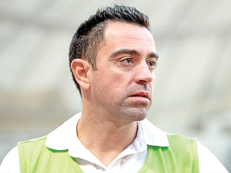 المدرب الإسباني للنادي السد القطري تشافي هرنانديز 