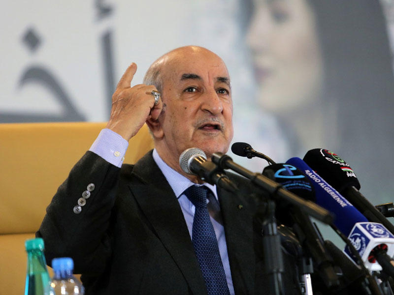 الرئيس الجزائري عبدالمجيد تبون 