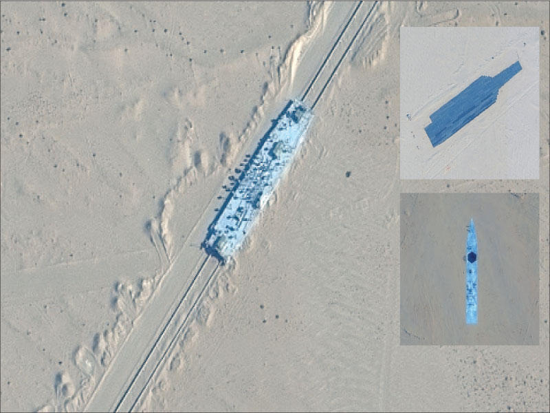 صور الأقمار الاصطناعية حول النماذج التدريبية الصينية