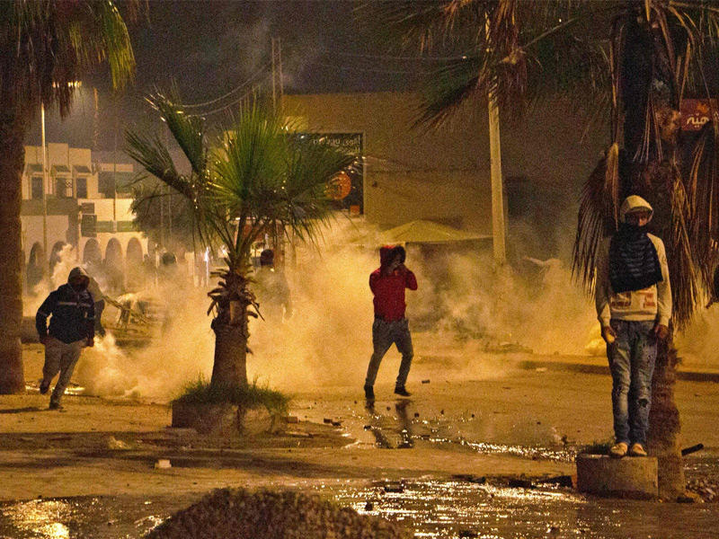 جانب من المواجهات