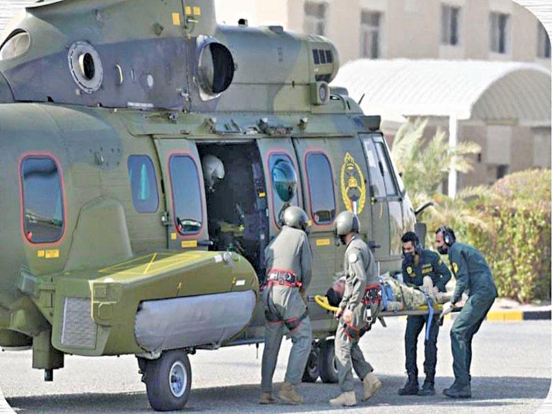 عملية إنقاذ باستخدام مروحيات الكاراکال