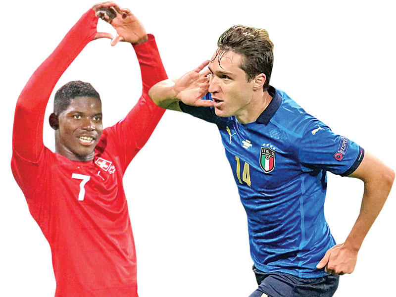 كييزا نجم منتخب إيطاليا - امبولو نجم منتخب سويسرا