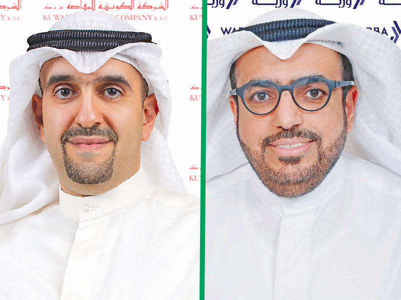 الرئيس التنفيذي لبنك ـ«وربة» شاهين الغانم - الرئيس التنفيذي للشركة الكويتية للمقاصة خلدون الطبطبائي 