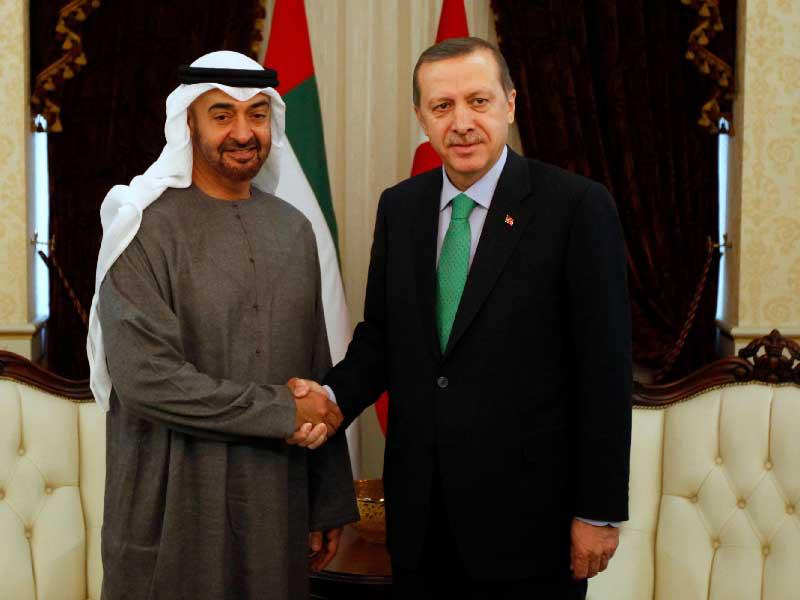 ولي عهد أبوظبي الشيخ محمد بن زايد - الرئيس رجب طيب إردوغان