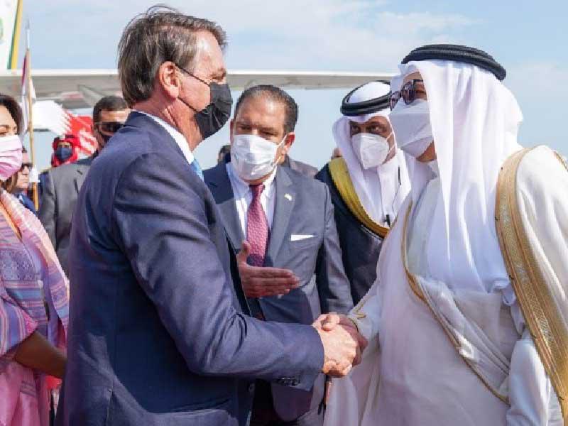 العاهل البحريني الملك حمد بن عيسى استقبل رئيس البرازيل جايير بولسونارو في قصر القضيبية