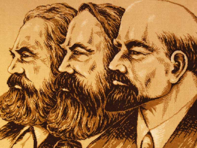 لينين وإنجلز وماركس