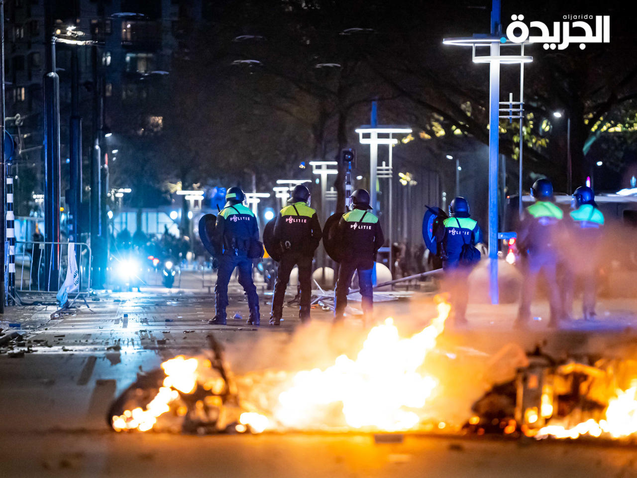 جانب من المواجهات بين الأمن والمحتجين