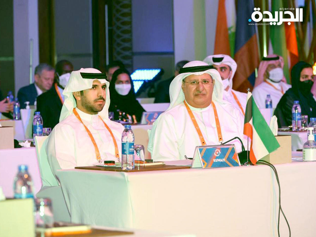 رئيس اللجنة الأولمبية الكويتية الشيخ فهد الناصر خلال ترؤسه الوفد الكويتي المشارك في الاجتماع