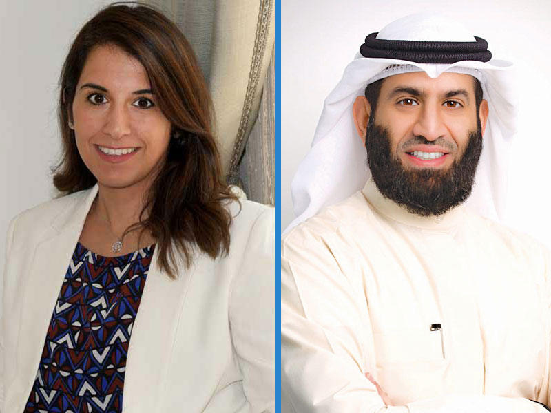  وكيل وزارة الصحة المساعد لشؤون الرقابة الدوائية والغذائية، د. عبدالله البدر - العميدة المساعدة للشؤون الأكاديمية والطلابية في كلية الصيدلة بجامعة الكويت د. دلال الطويل