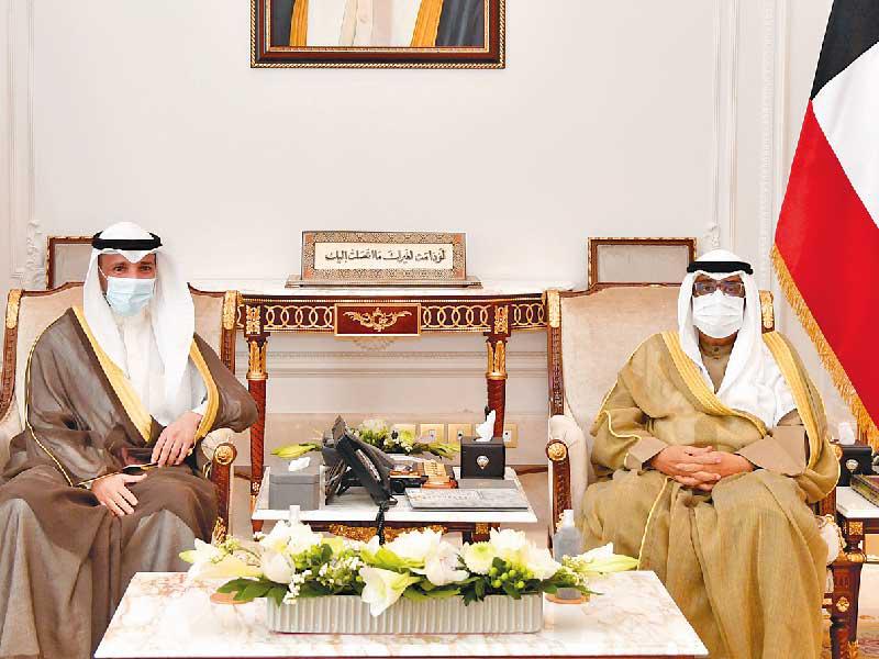 ولي العهد مستقبلاً الغانم أمس