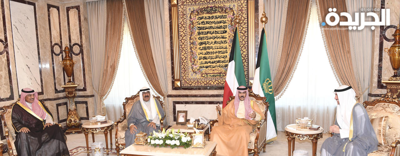 الأمير مستقبلاً سمو ولي العهد والغانم والخالد