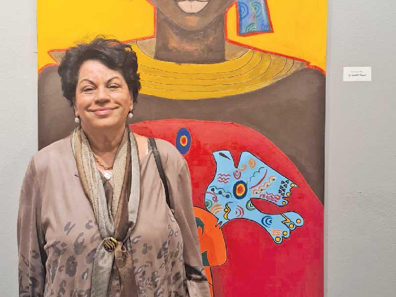 الفنانة التشكيلية ثريا البقصمي