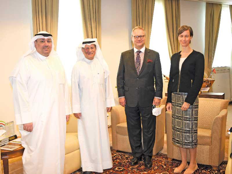 العمر مستقبلاً السفير النمساوي والمفوضة التجارية