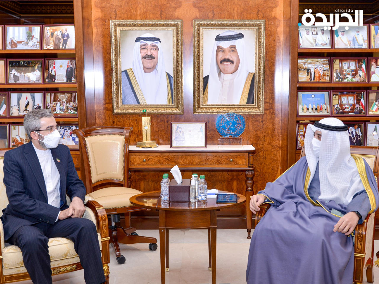 وزير الخارجيم مستقبلاً نائب وزير الخارجية للشؤون السياسية في الجمهورية الإسلامية الإيرانية 