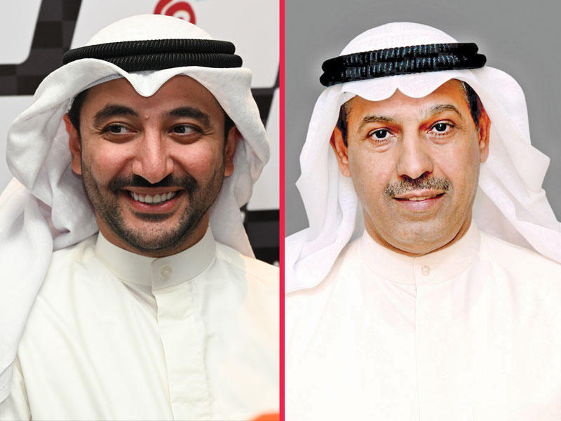 المدير العام للهيئة العامة للرياضة، د. حمود فليطح - نائب المدير العام للهيئة العامة للرياضة لشؤون الرياضة التنافسية د. صقر الملا