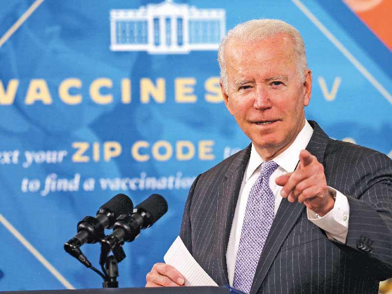 الرئيس الامريكي جو بايدن 