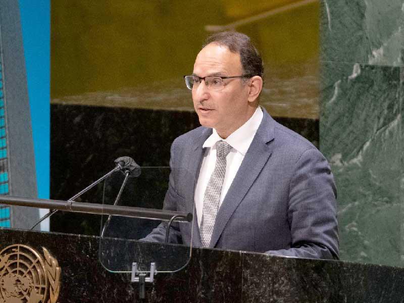مندوب الكويت الدائم لدى الأمم المتحدة السفير منصور العتيبي