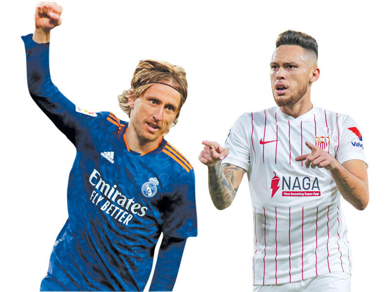 اوكامبوس نجم إشبيلية - مودريتش نجم ريال مدريد