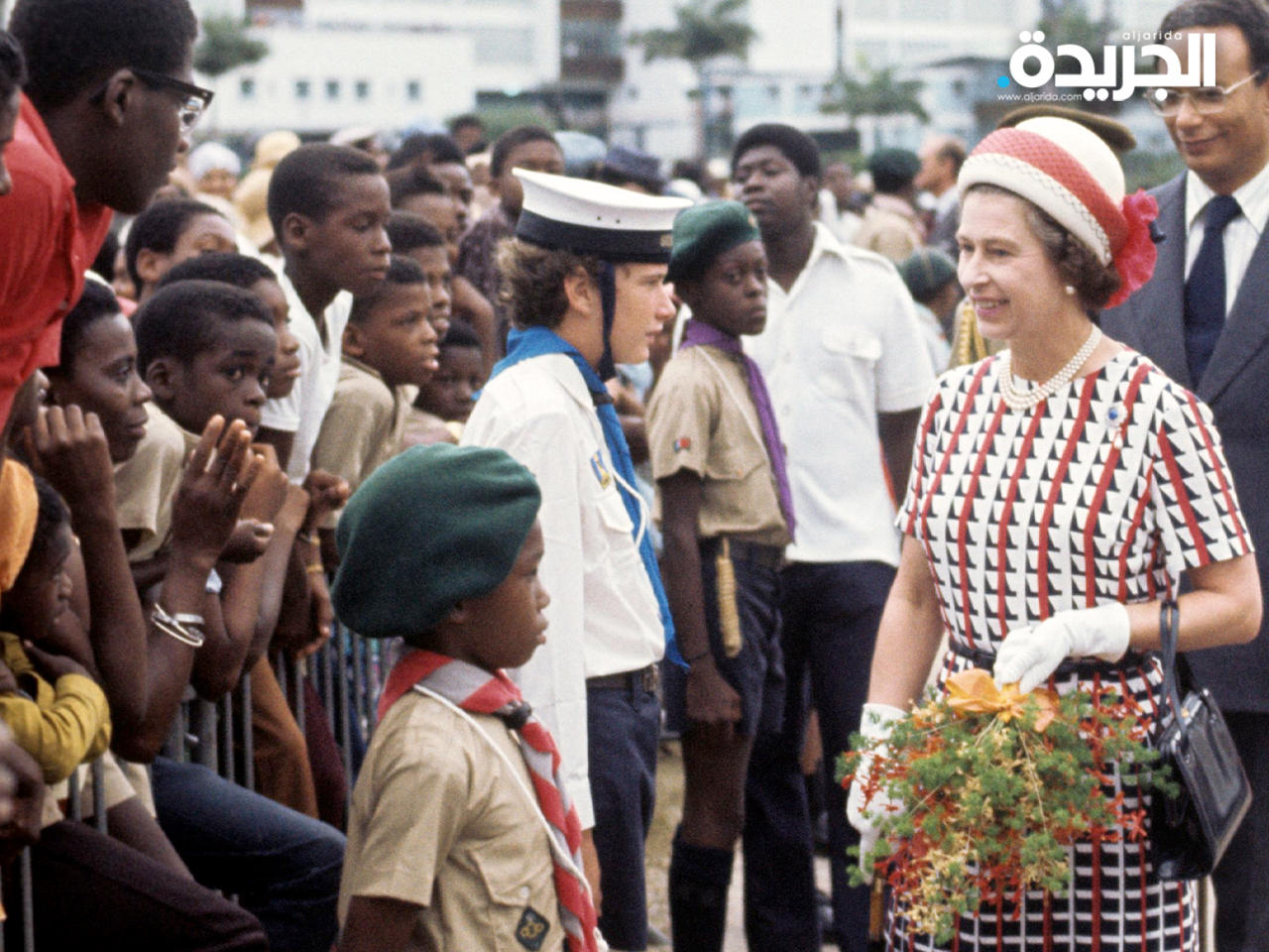 الملكة إليزابيث الثانية خلال زيارة لباربادوس