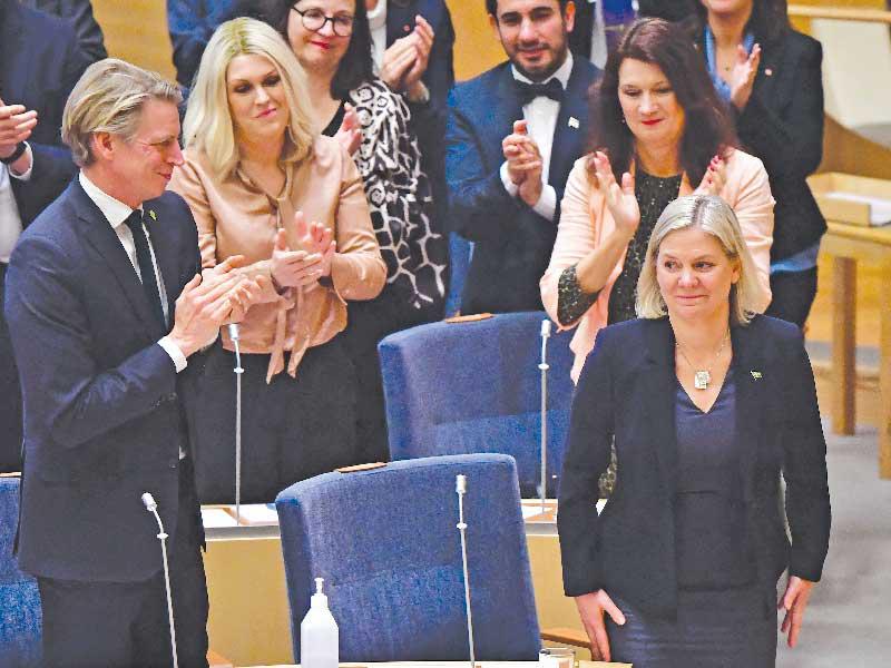 انتخاب رئيسة الحزب الاشتراكي الديموقراطي السويدية ماغدالينا أندرسون رئيسة للحكومة