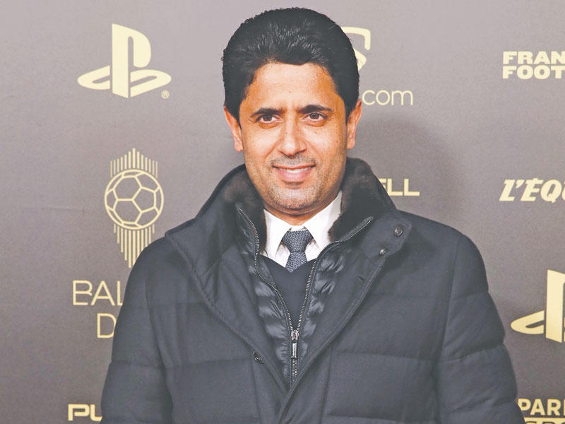 رئيس نادي باريس سان جرمان ناصر الخليفي