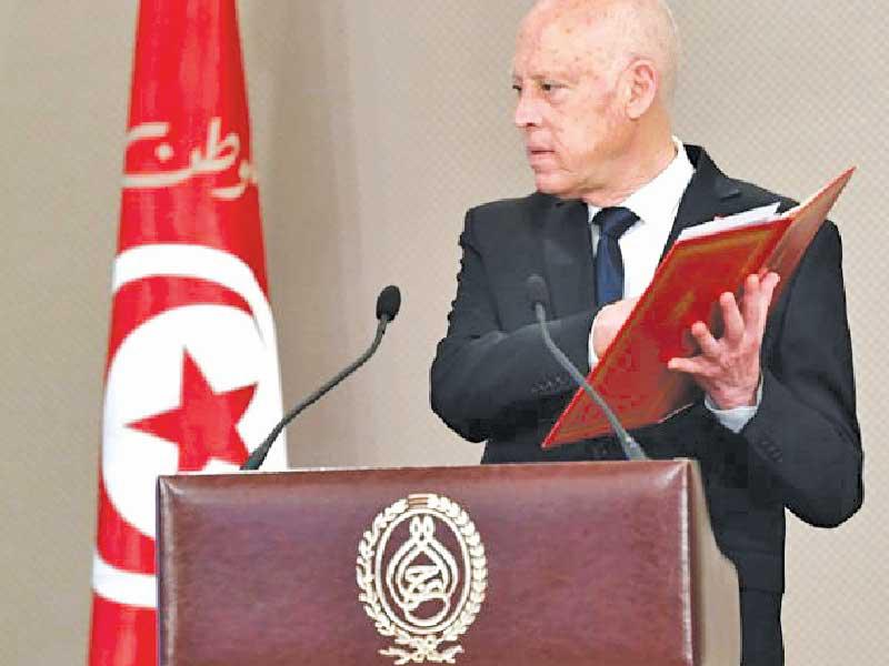 الرئيس التونسي قيس سعيد